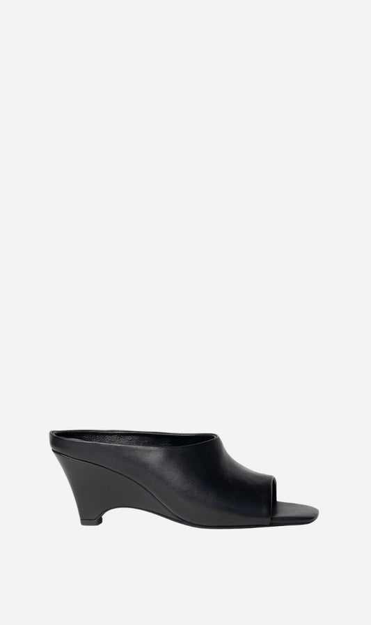 La Tribe | Zoe Open Toe Mule - Black