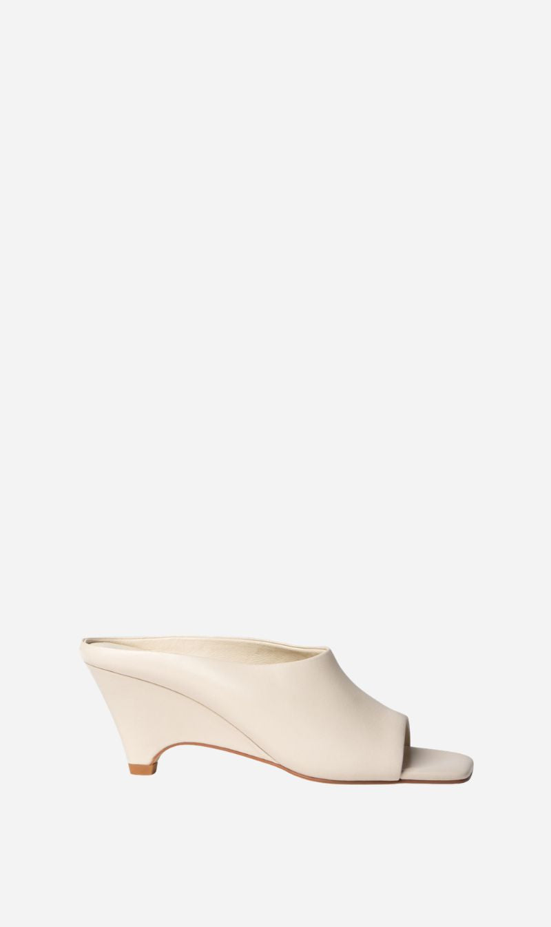 La Tribe | Zoe Open Toe Mule - Cream