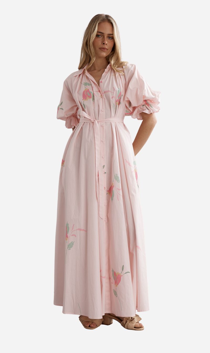 Caitlin Crisp | Horizon Shirtdress - Blooming Bud