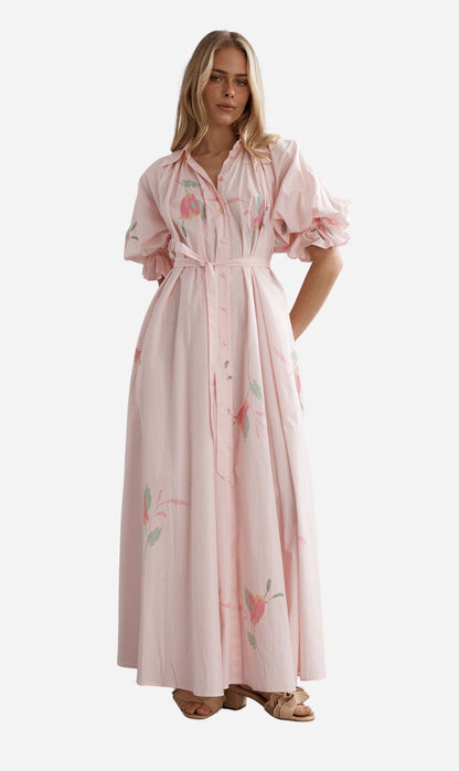 Caitlin Crisp | Horizon Shirtdress - Blooming Bud