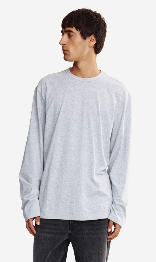 Marle | Kosta Long Sleeve Tee - Grey Marle