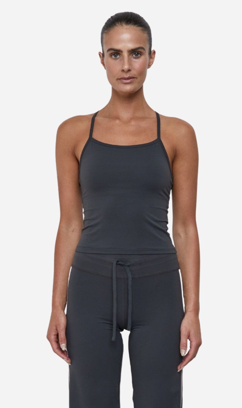 Pinky & Kamal | Racer Back Tank - Grey