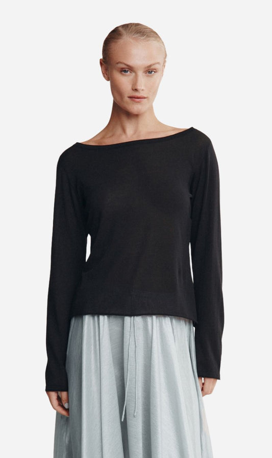Marle | Jill Knit Top - Black