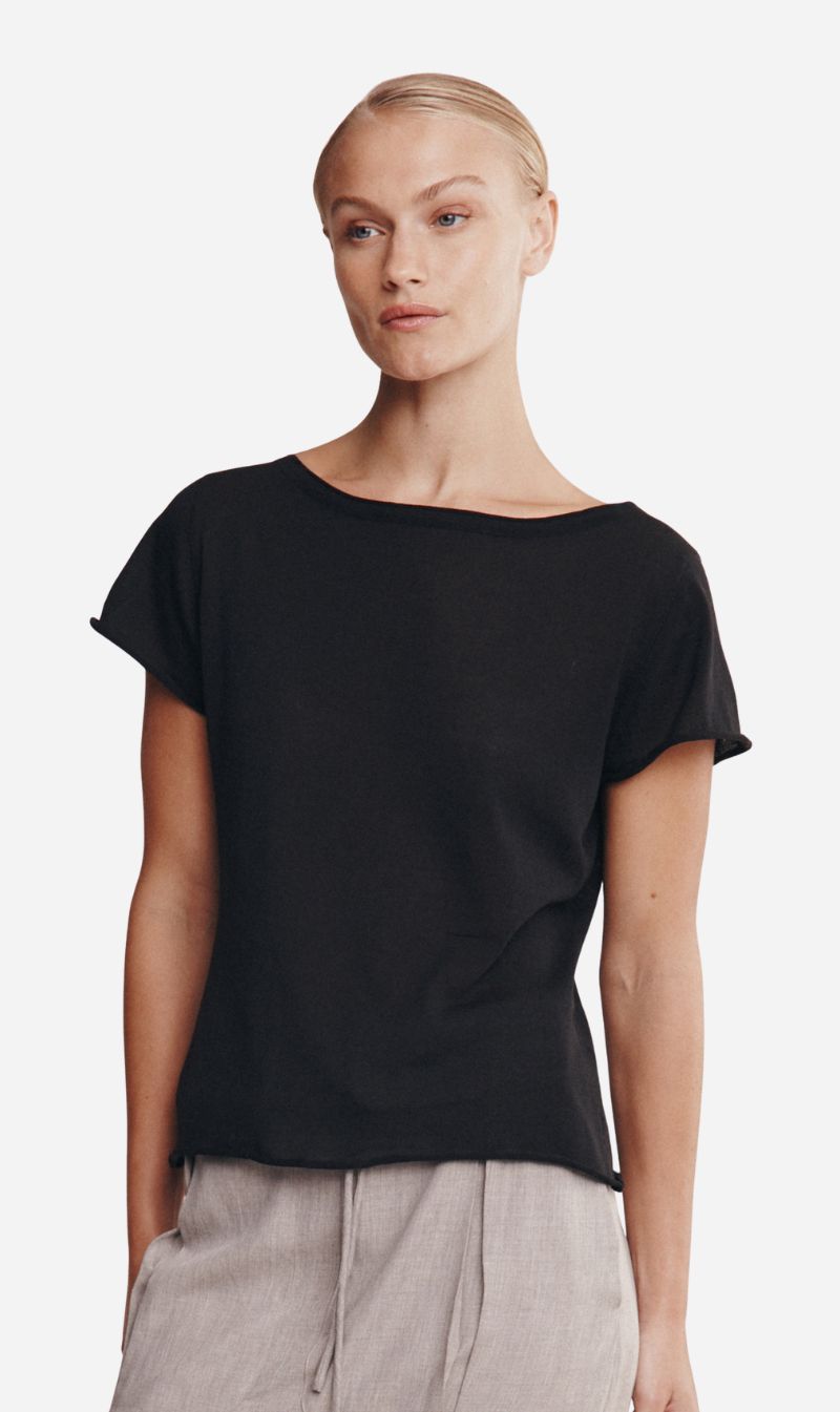 Marle | Lill Knit Tee - Black