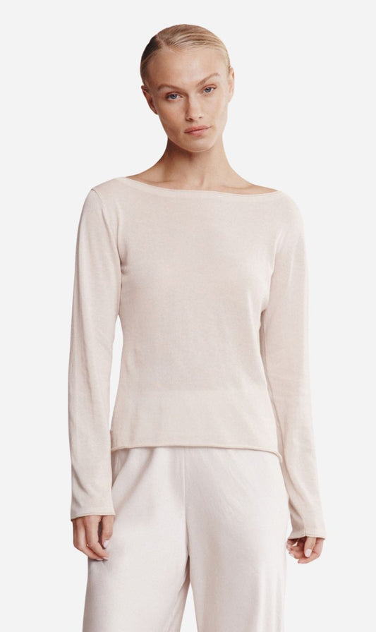 Marle | Jill Knit Top - Pearl