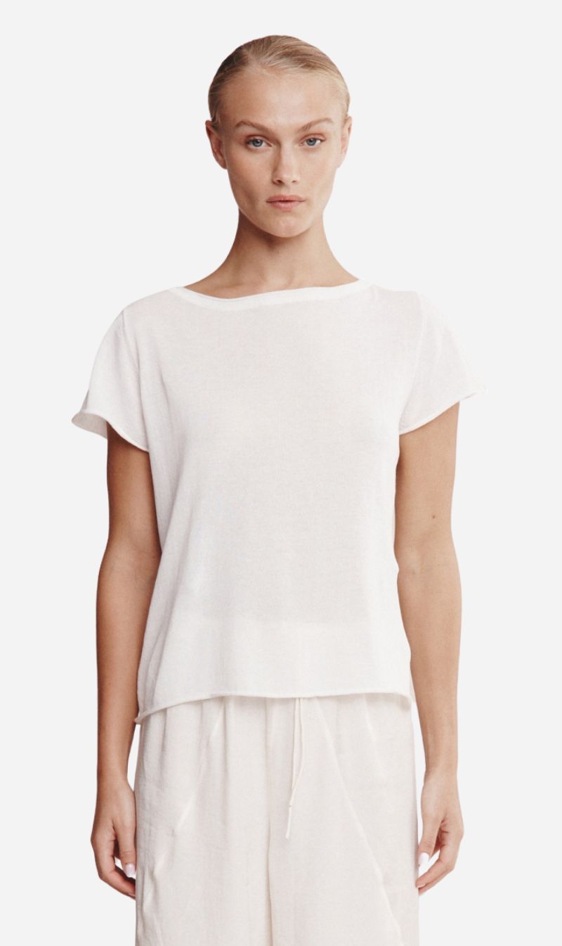 Marle | Lill Knit Tee - Ivory