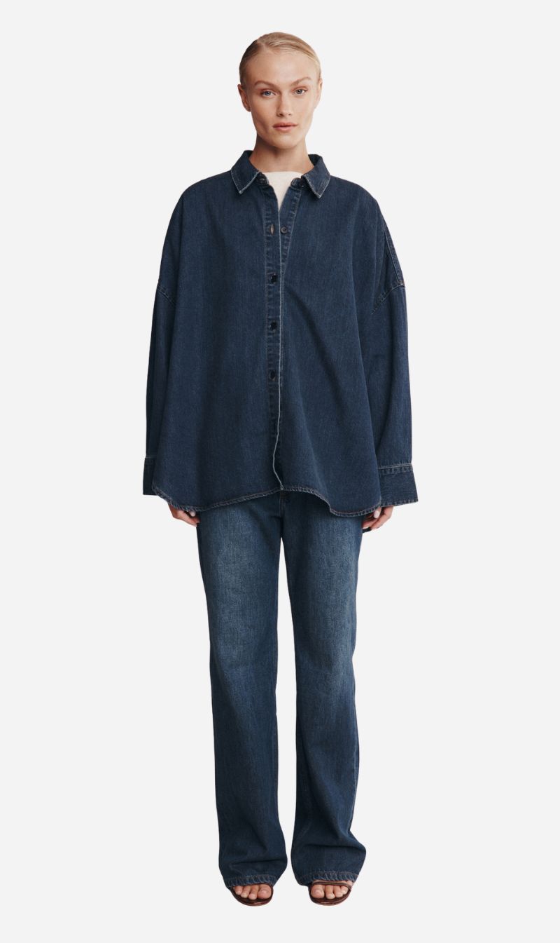 Marle | Jordy Shirt - Dark Wash 01