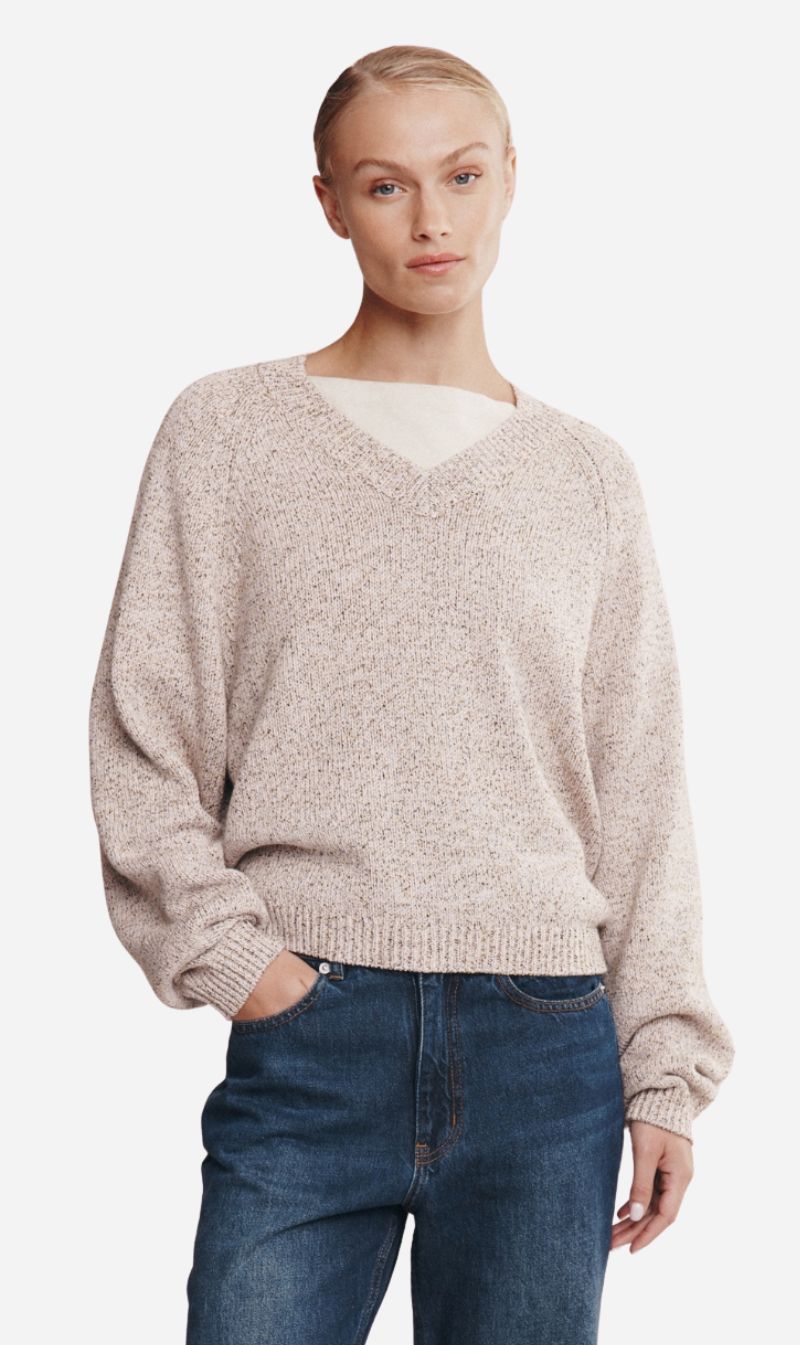 Marle | Moss Sweater - Fleur Speckle