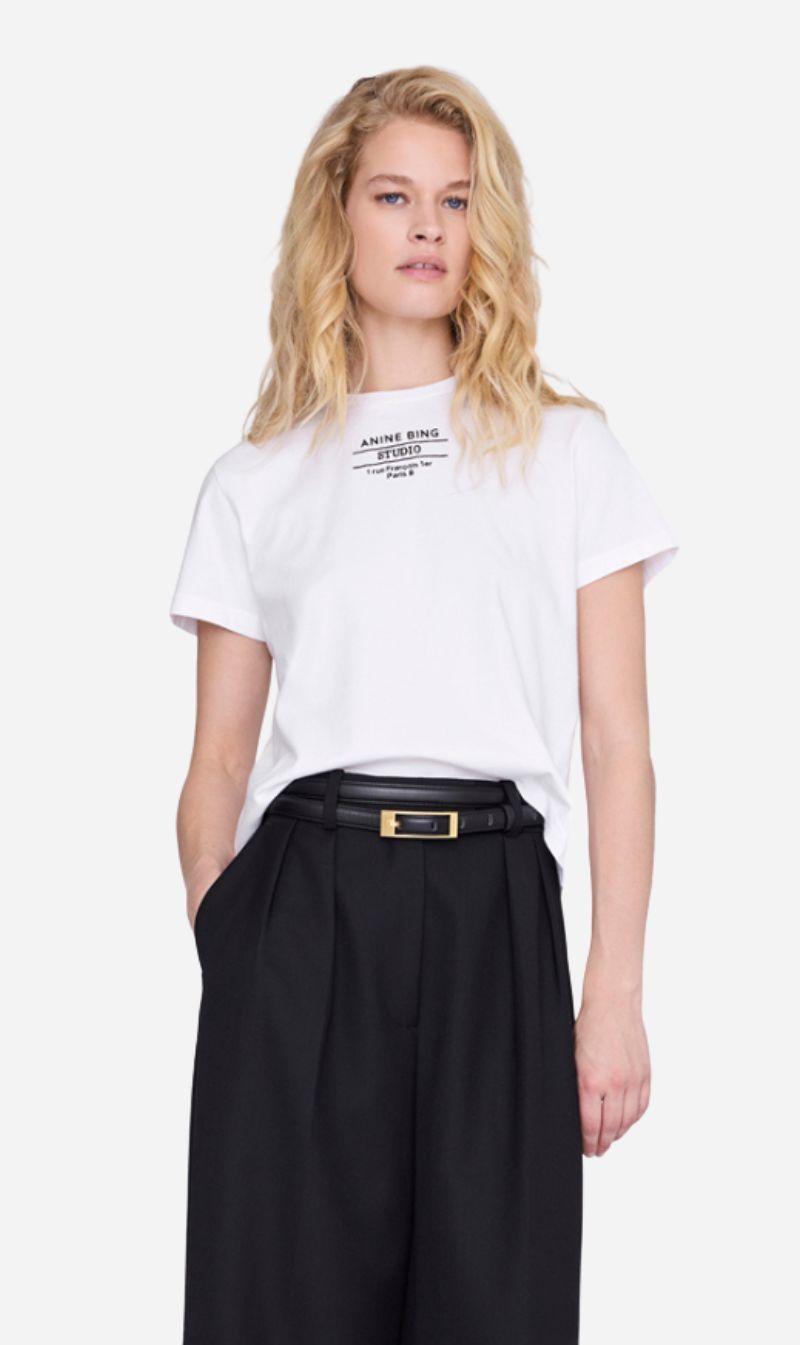 Anine Bing | Shelley Tee Studio - White