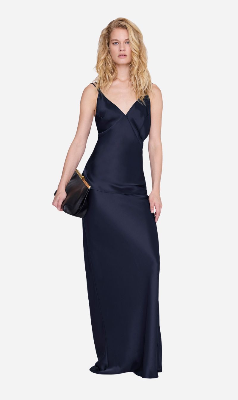 Anine Bing | Bar Maxi Skirt - Navy