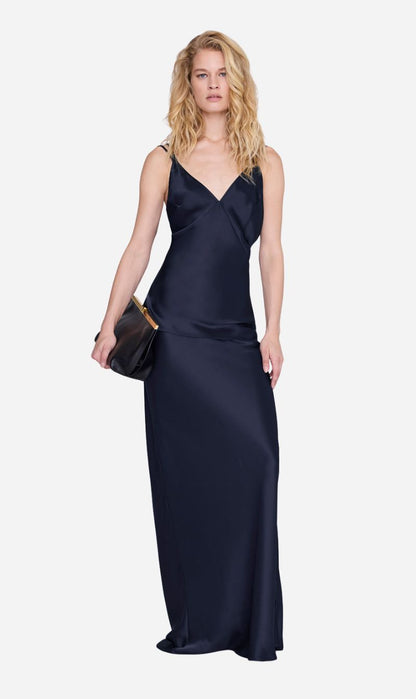 Anine Bing | Bar Maxi Skirt - Navy