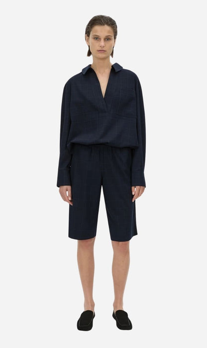 Camilla & Marc | Lourdes Check Soft Short - Navy