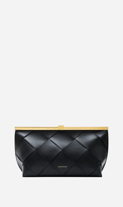 Anine Bing | Anine Clutch Braided Leather - Black