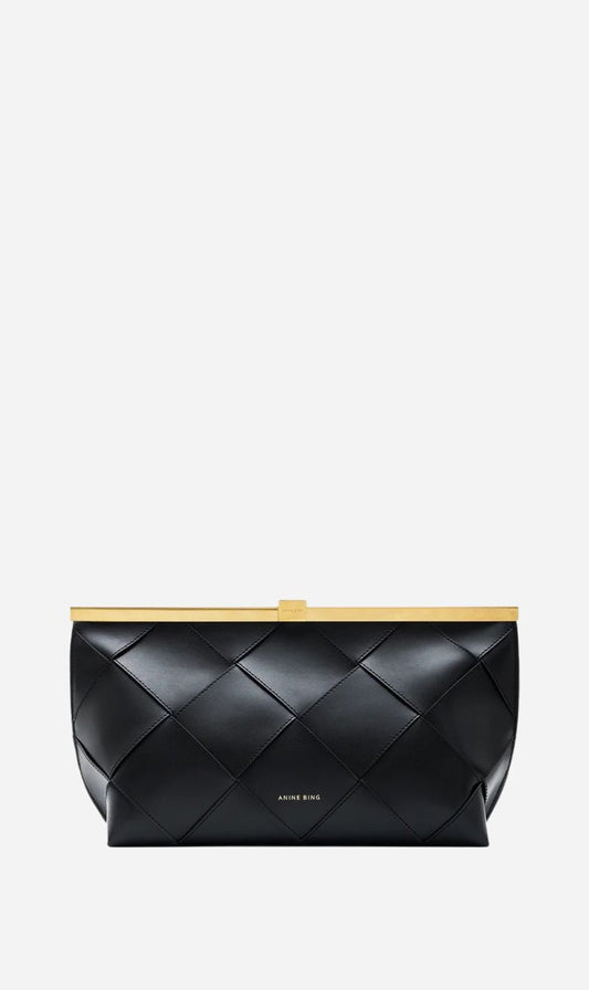 Anine Bing | Anine Clutch Braided Leather - Black