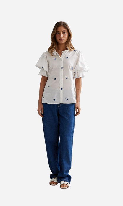 Caitlin Crisp | Soho Blouse - Bluebell Voile