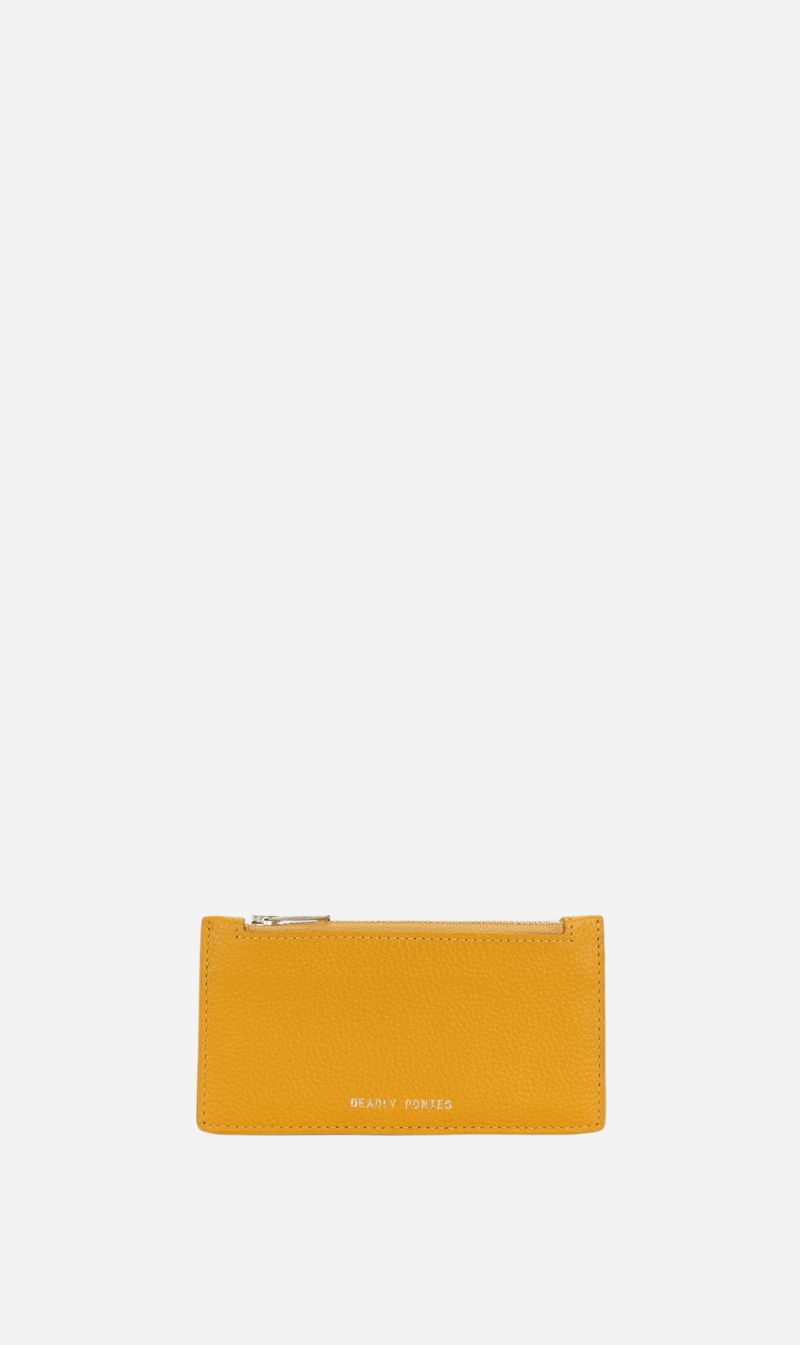 Deadly Ponies | Zip Card Holder - Sunflower