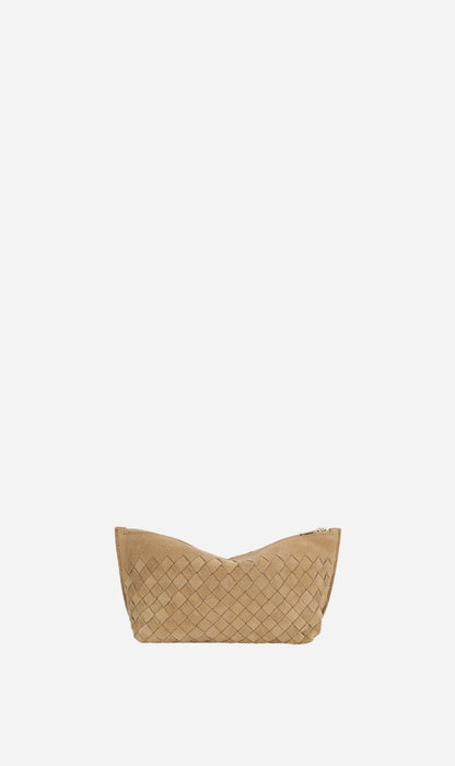 Deadly Ponies | Medium Poucher - Oat Woven Suede