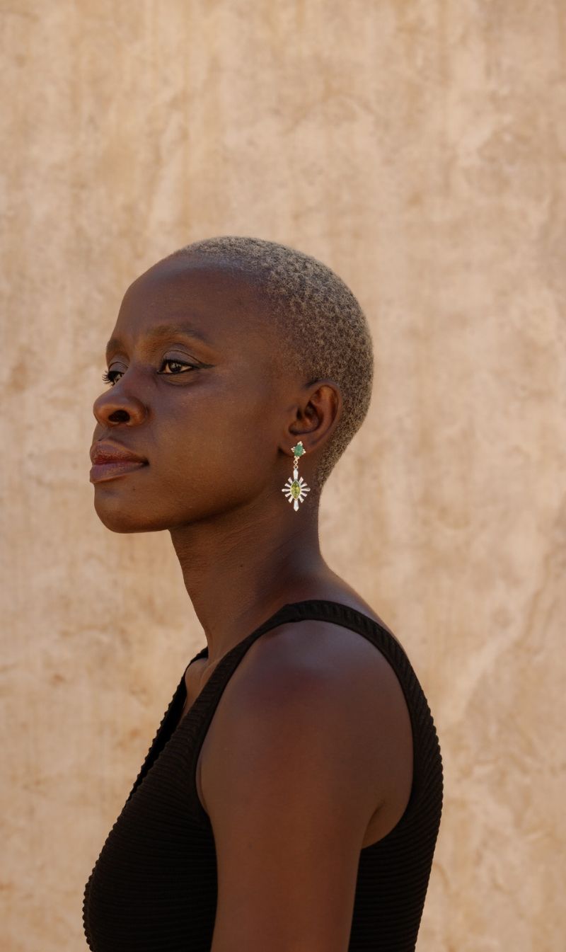 Zoe & Morgan | Sisterhood Earring - Silver With Emerald & Peridot