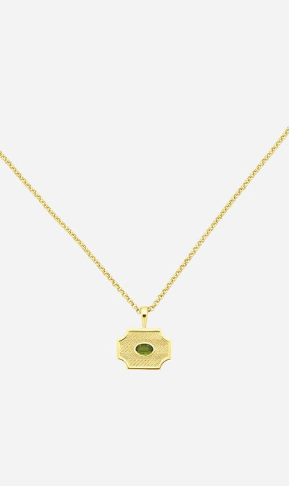 Zoe & Morgan | Soul Sister Necklace - Gold With Chrome Diopside