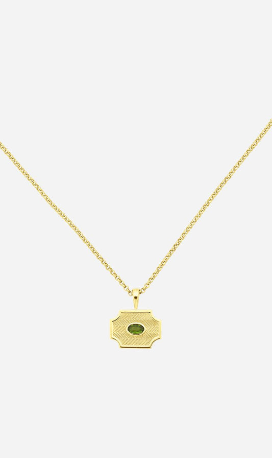 Zoe & Morgan | Soul Sister Necklace - Gold With Chrome Diopside