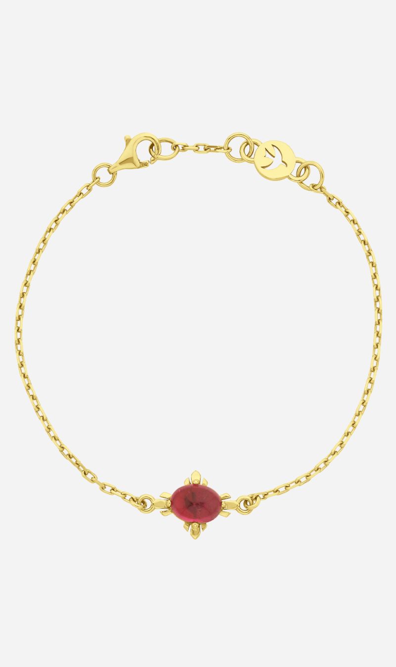 Zoe & Morgan | Farah Bracelet - Gold With Pink Tourmaline