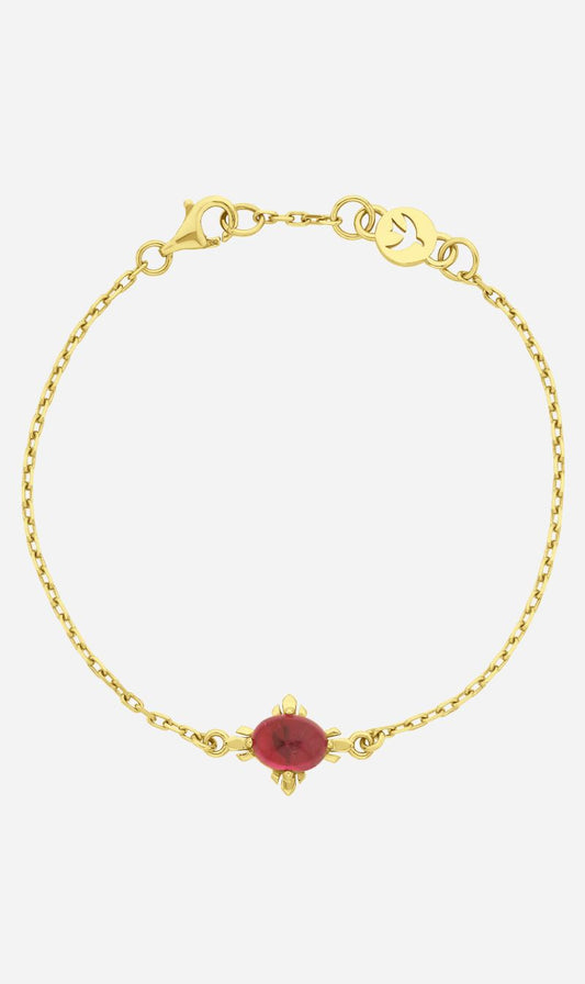 Zoe & Morgan | Farah Bracelet - Gold With Pink Tourmaline