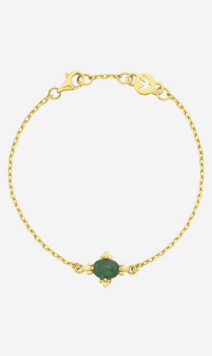 Zoe & Morgan | Farah Bracelet - Gold With Emerald