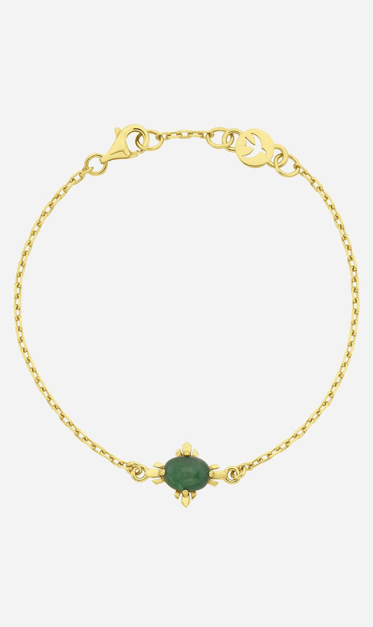 Zoe & Morgan | Farah Bracelet - Gold With Emerald
