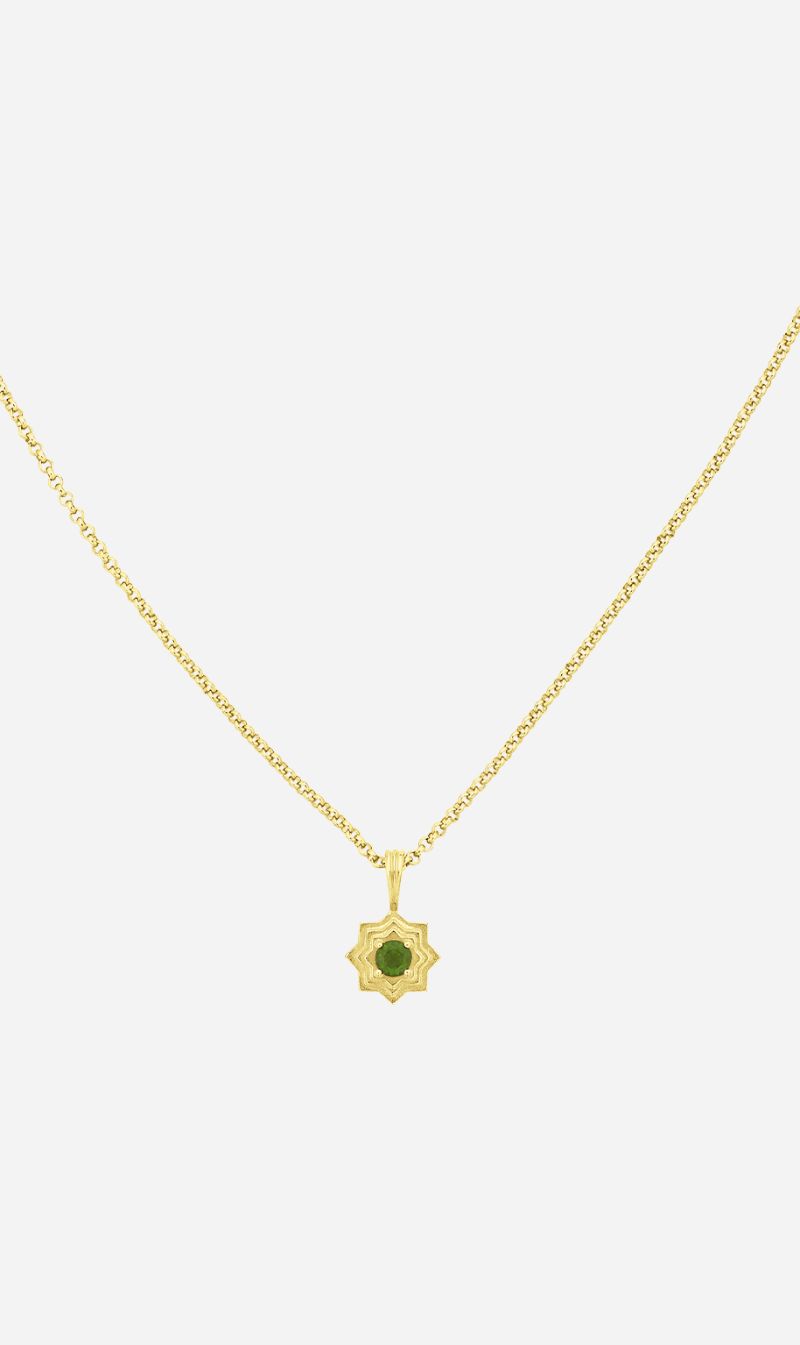 Zoe & Morgan | Sitara Necklace - Gold With Chrome Diopside