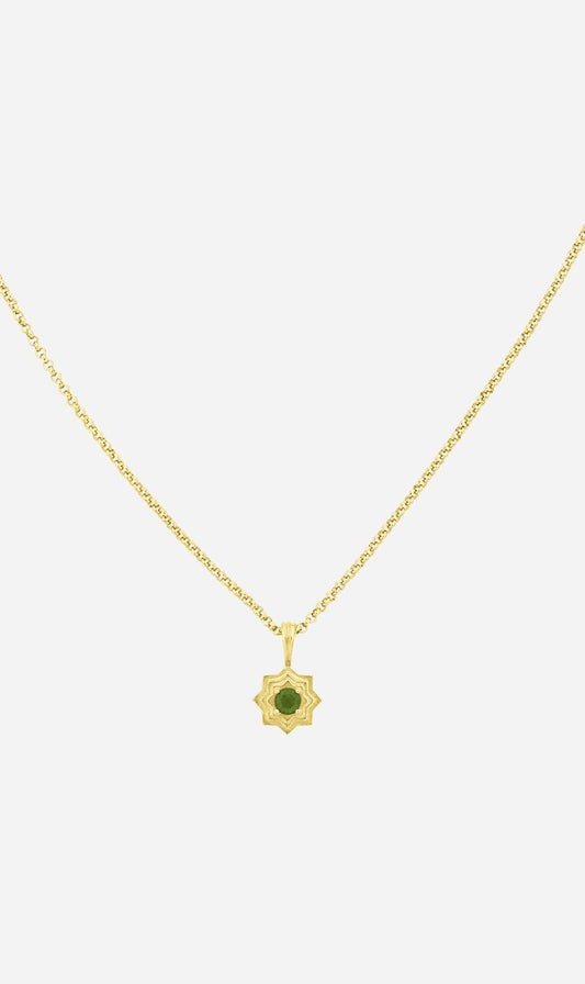 Zoe & Morgan | Sitara Necklace - Gold With Chrome Diopside