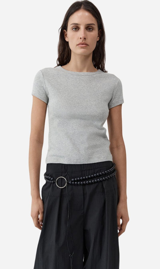 St Agni | Organic Cotton Baby Tee - Grey Marle