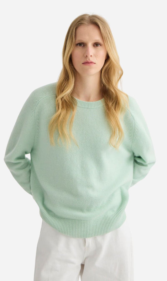Laing | Cashmere Oversized Crewneck - Mint