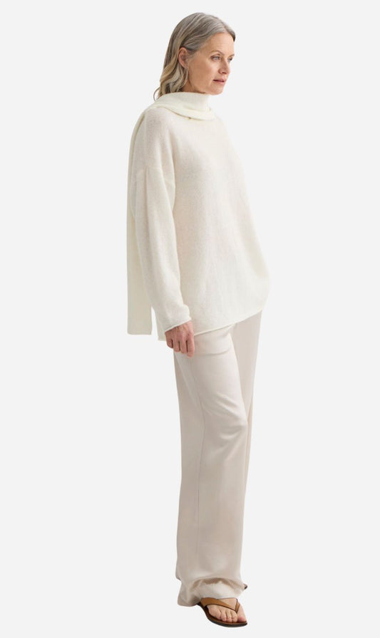 Laing | Satin Relaxed Pant - Champange