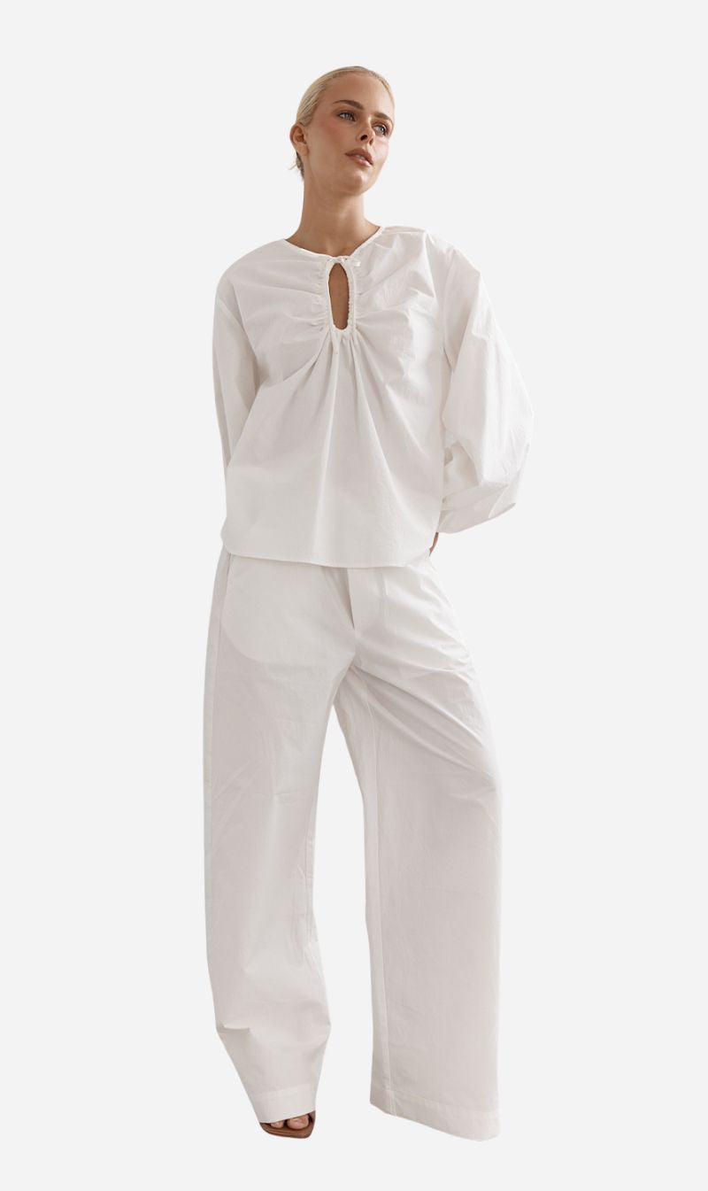 Caitlin Crisp | Jeanie Pant - White