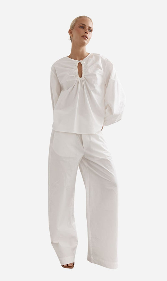 Caitlin Crisp | Jeanie Pant - White