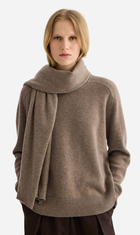 Laing | Cashmere Scarf 180x60cm - Cocoa Marle