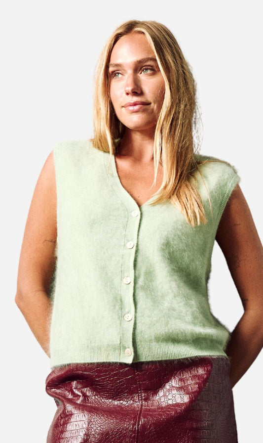 Crush | Brushed Anya Waistcoat - Dew