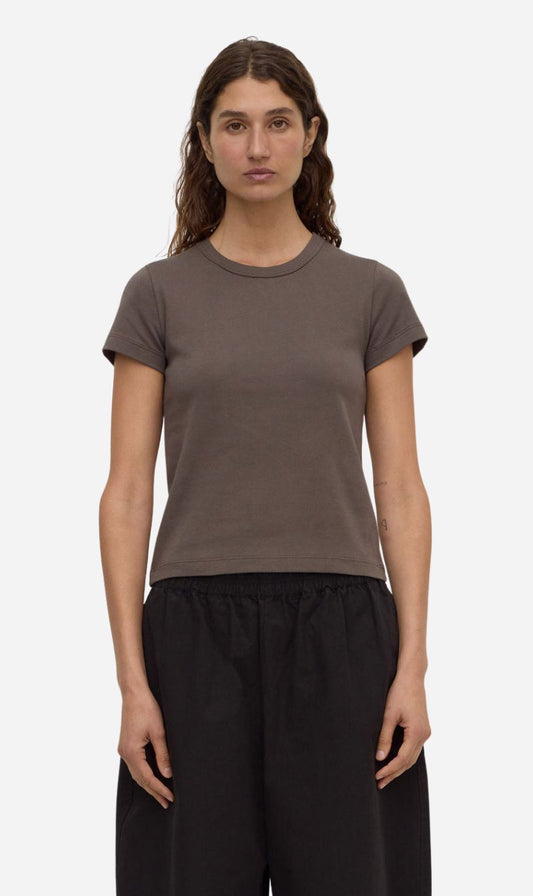 Assembly Label | Lyla Cap Sleeve Tee - Bark