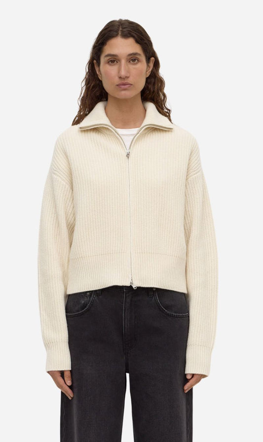 Assembly Label | Kaia Wool Zip Sweater - Antique White