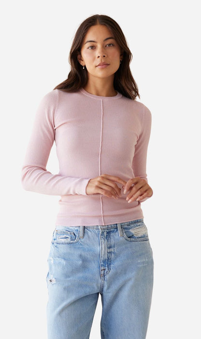Dear Dylan | Merino Long Sleeve Knit - Ballet Pink