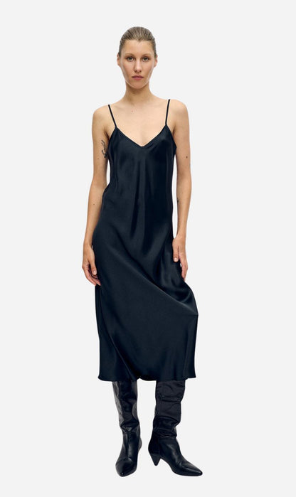 Silk Laundry | 90s Slip Dress - Black Silk Laundry | 90s Slip Dress - Black