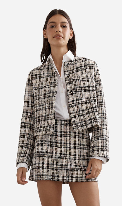 Caitlin Crisp | Twiggy Jacket - Onyx Tweed