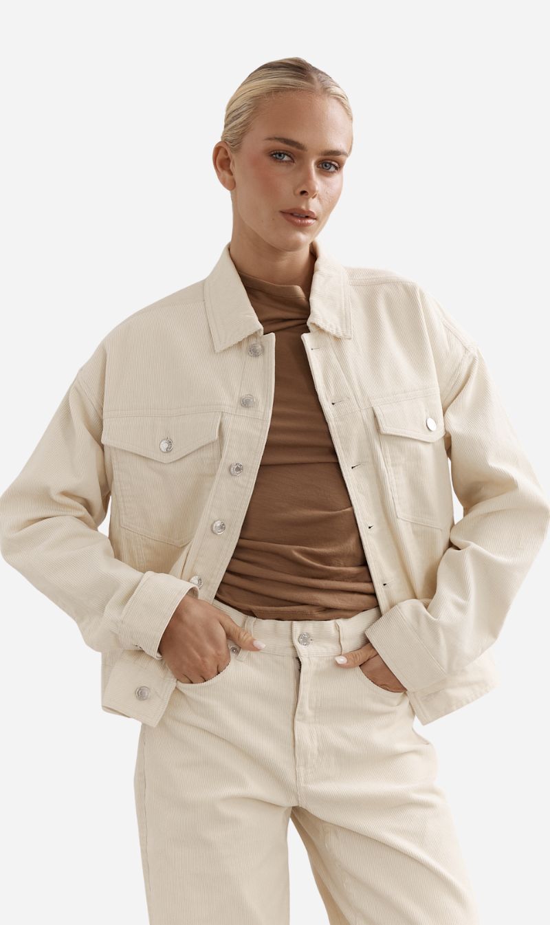 Caitlin Crisp | Dolly Corduroy Jacket - Cream