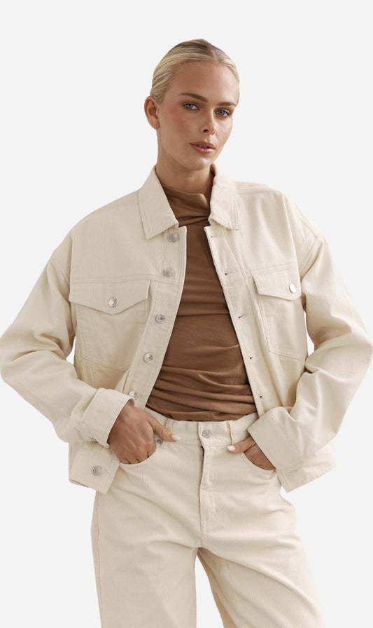 Caitlin Crisp | Dolly Corduroy Jacket - Cream