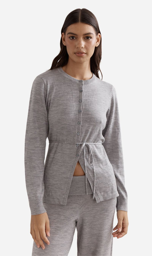 Caitlin Crisp | Ballerina Merino Cardigan - Grey