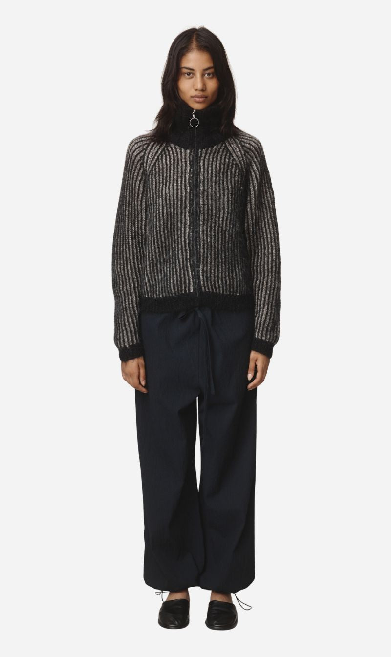 Marle | Oscar Cardigan - Black / Greige