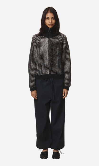 Marle | Oscar Cardigan - Black / Greige