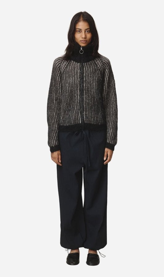 Marle | Oscar Cardigan - Black / Greige