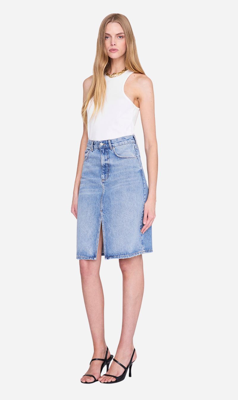 Anine Bing | Jamey Skirt - Arbor Blue