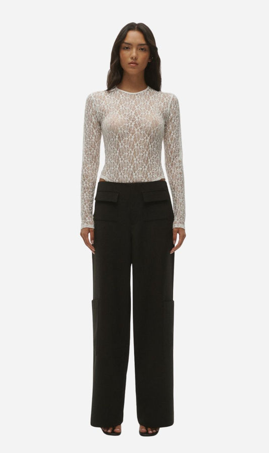 One Of Others | Leo Lace Bodysuit - White